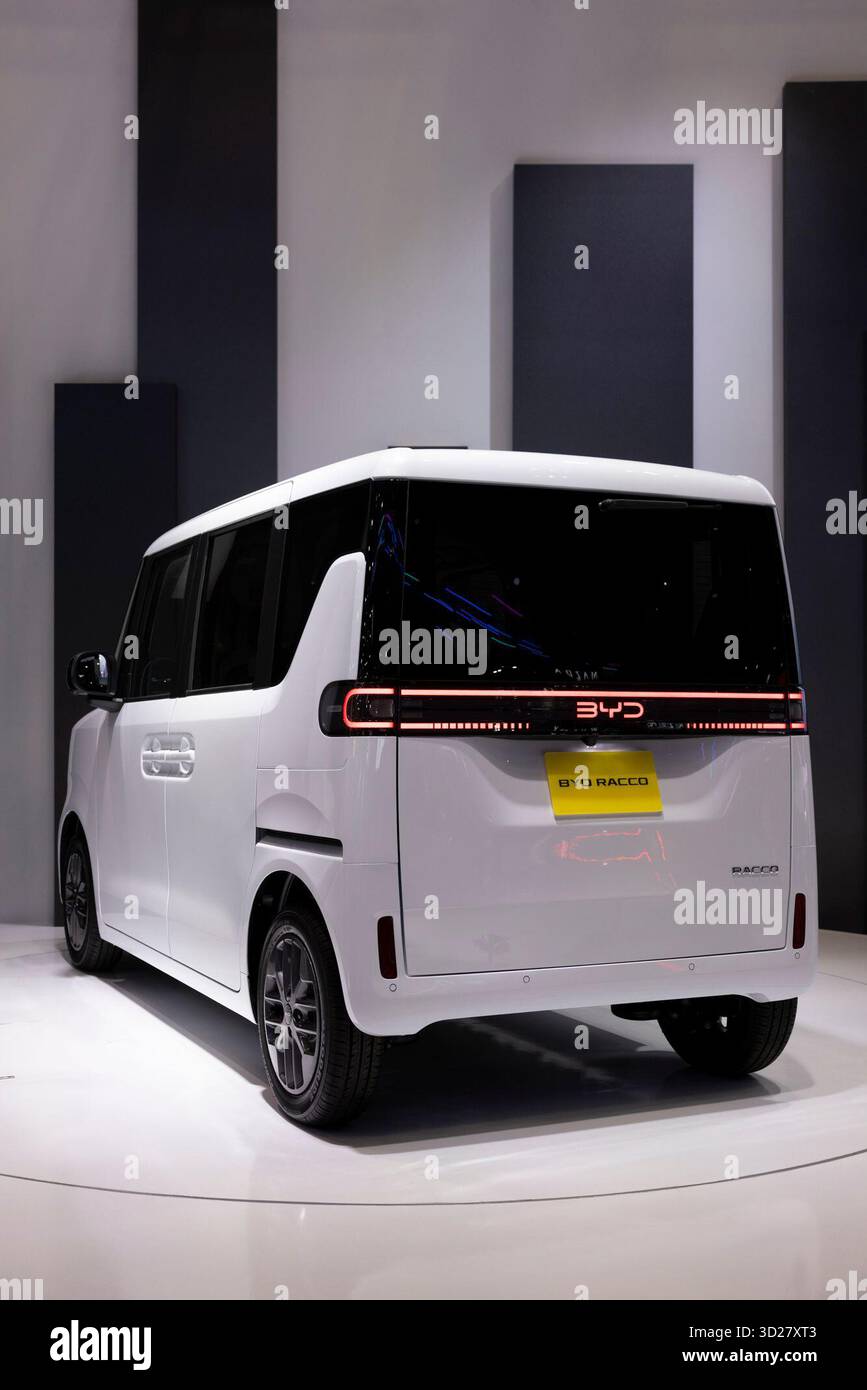 BYD Racco on display at Japan Mobility Show 2025. Tokyo, October 29 ...