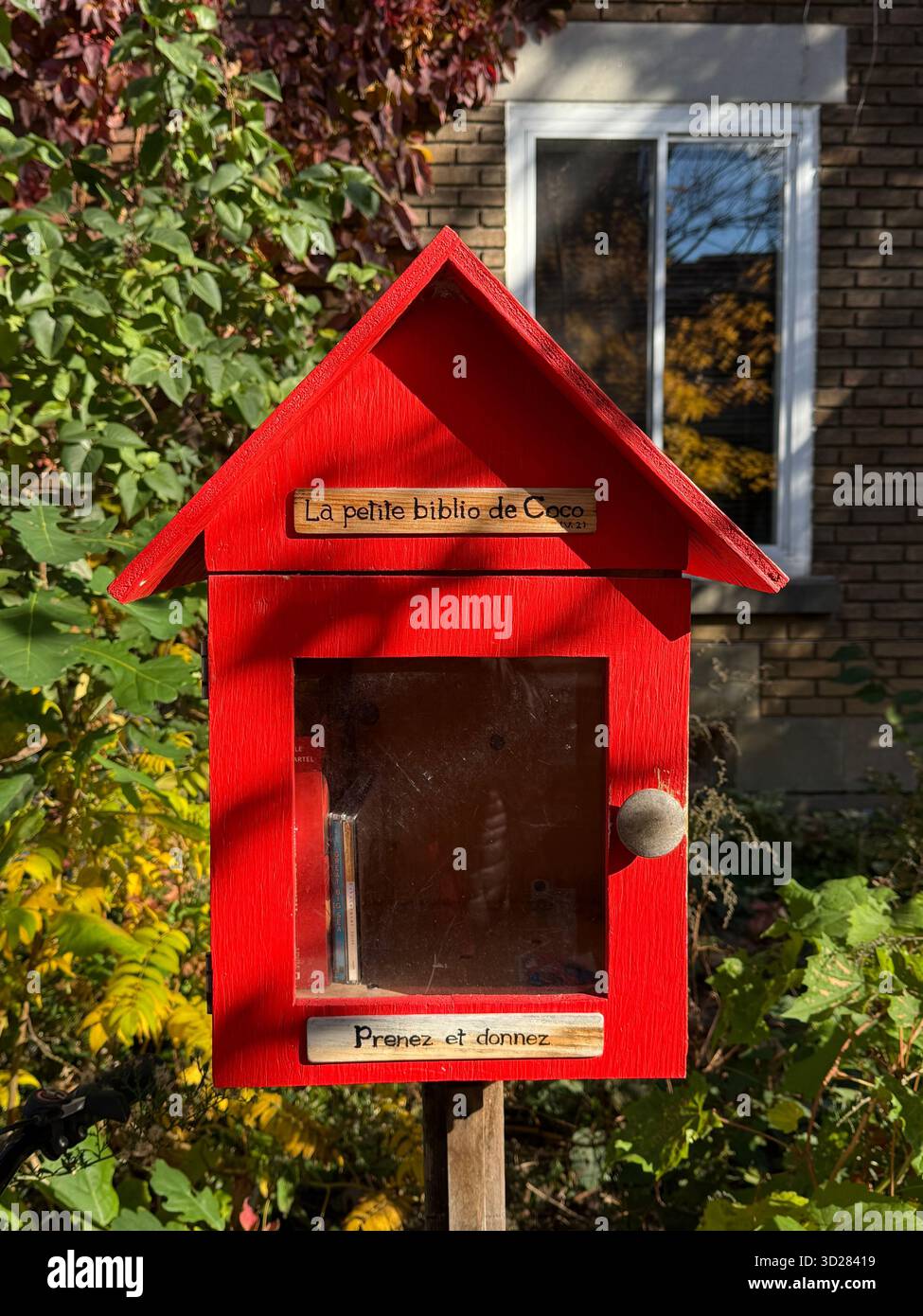 Free books, Montreal, Canada - Smartphone Captured Stock Image