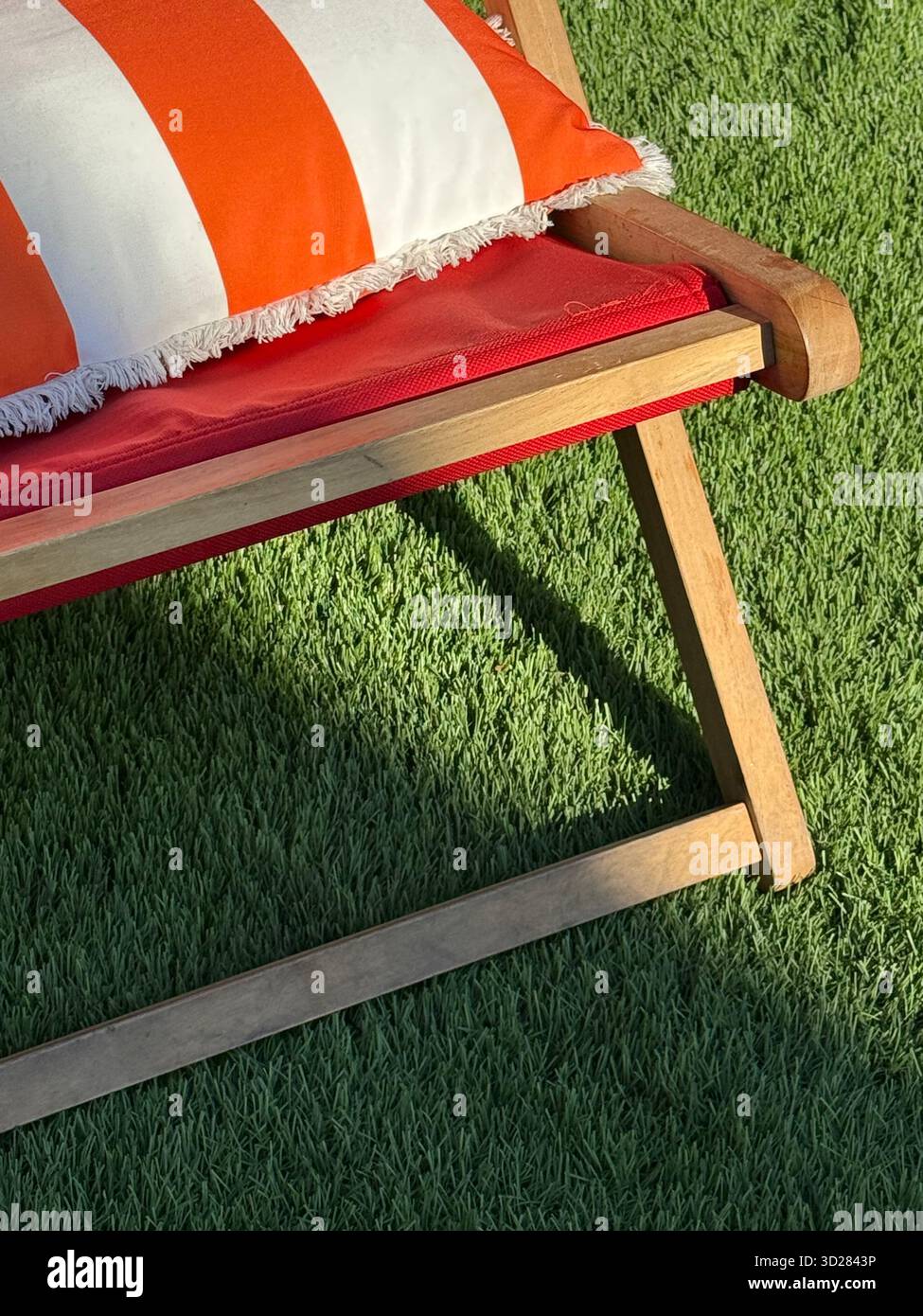 Deck chair - Smartphone Captured Stock Image