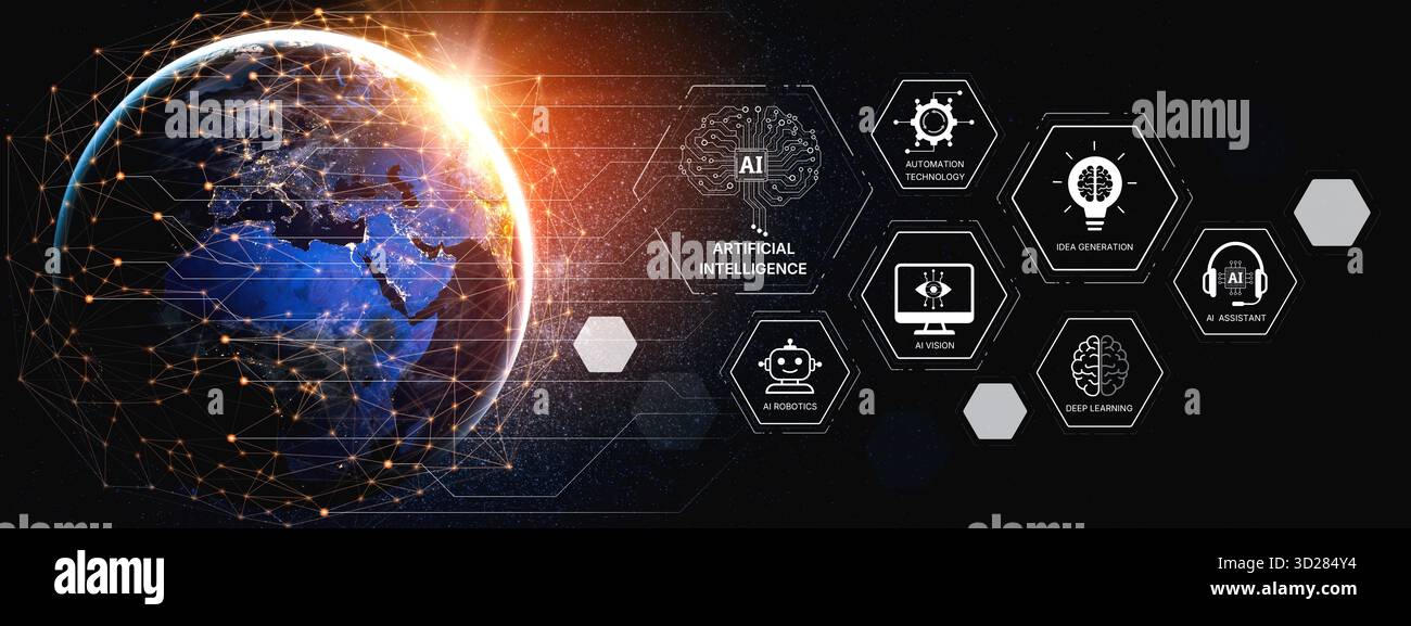 AI learning system involves deep learning, supervised machine learning ...