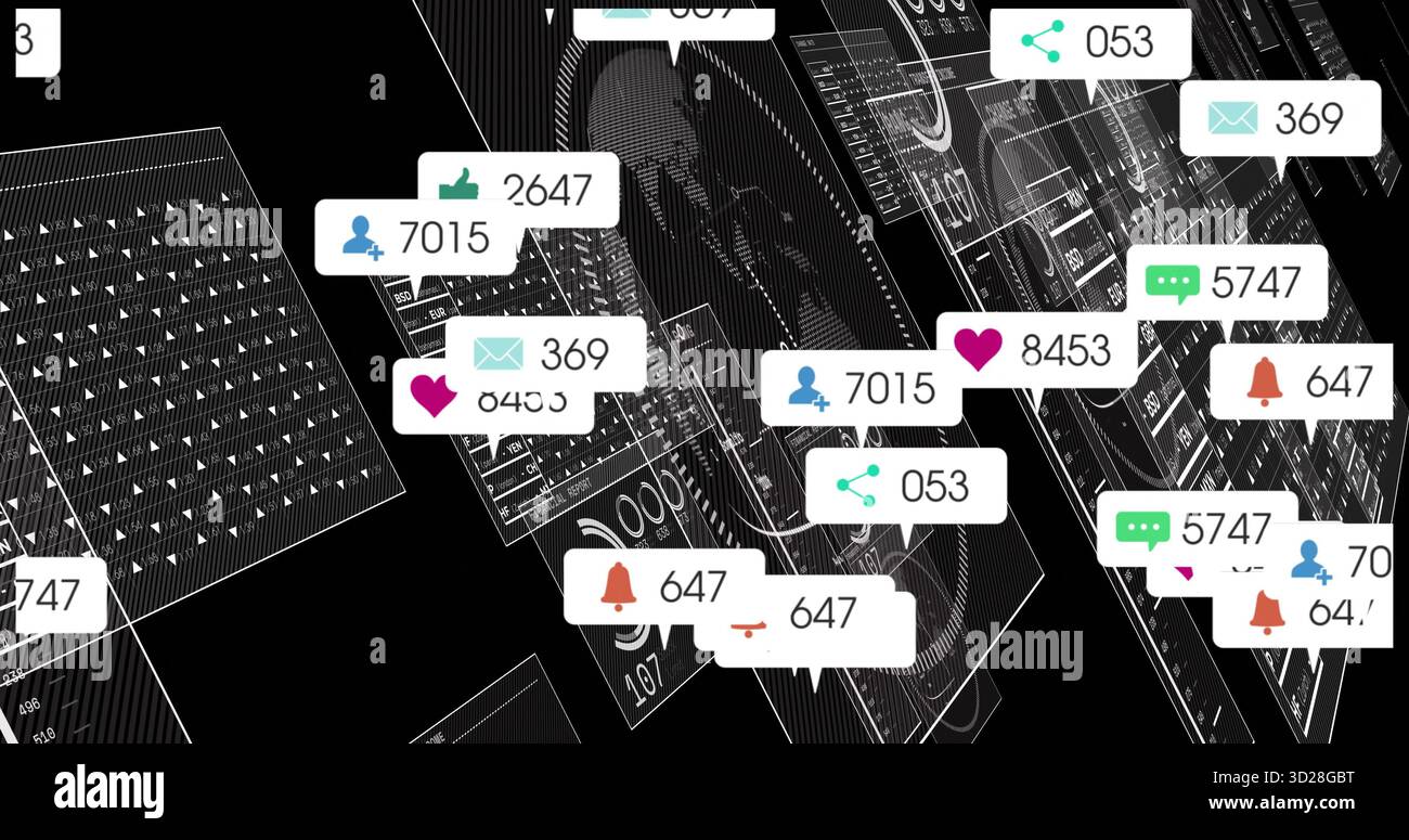 Floating circular avatar icons hi-res stock photography and images - Alamy