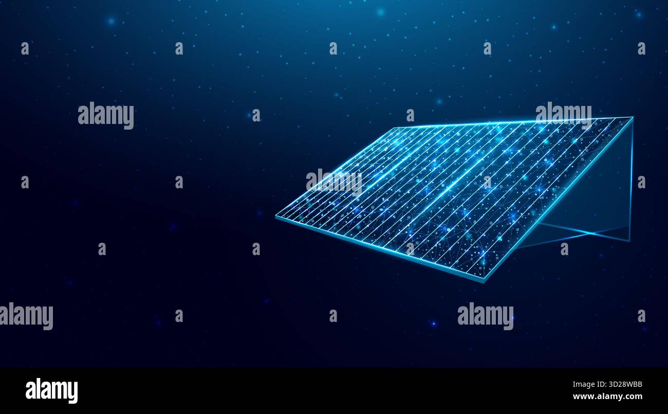 Solar battery, solar panel. Renewable alternative energy concept with ...