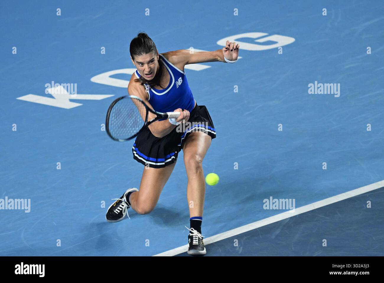 Romanian tennis player Sorana Cirstea during a match at the Hong Kong ...