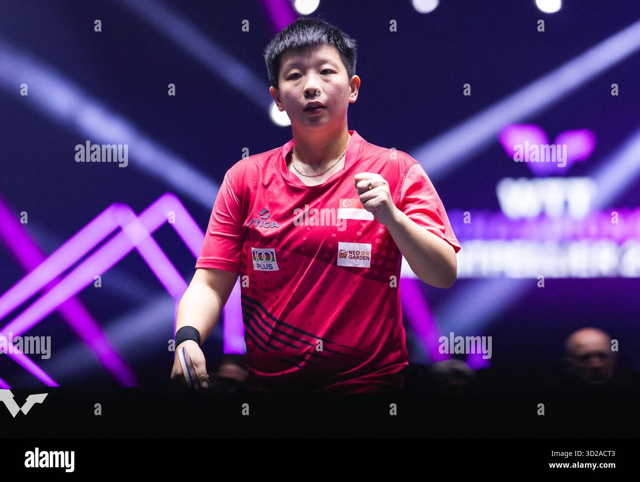 Jian Zeng of Singapour During the 16th WTT Champion Montpellier Final ...