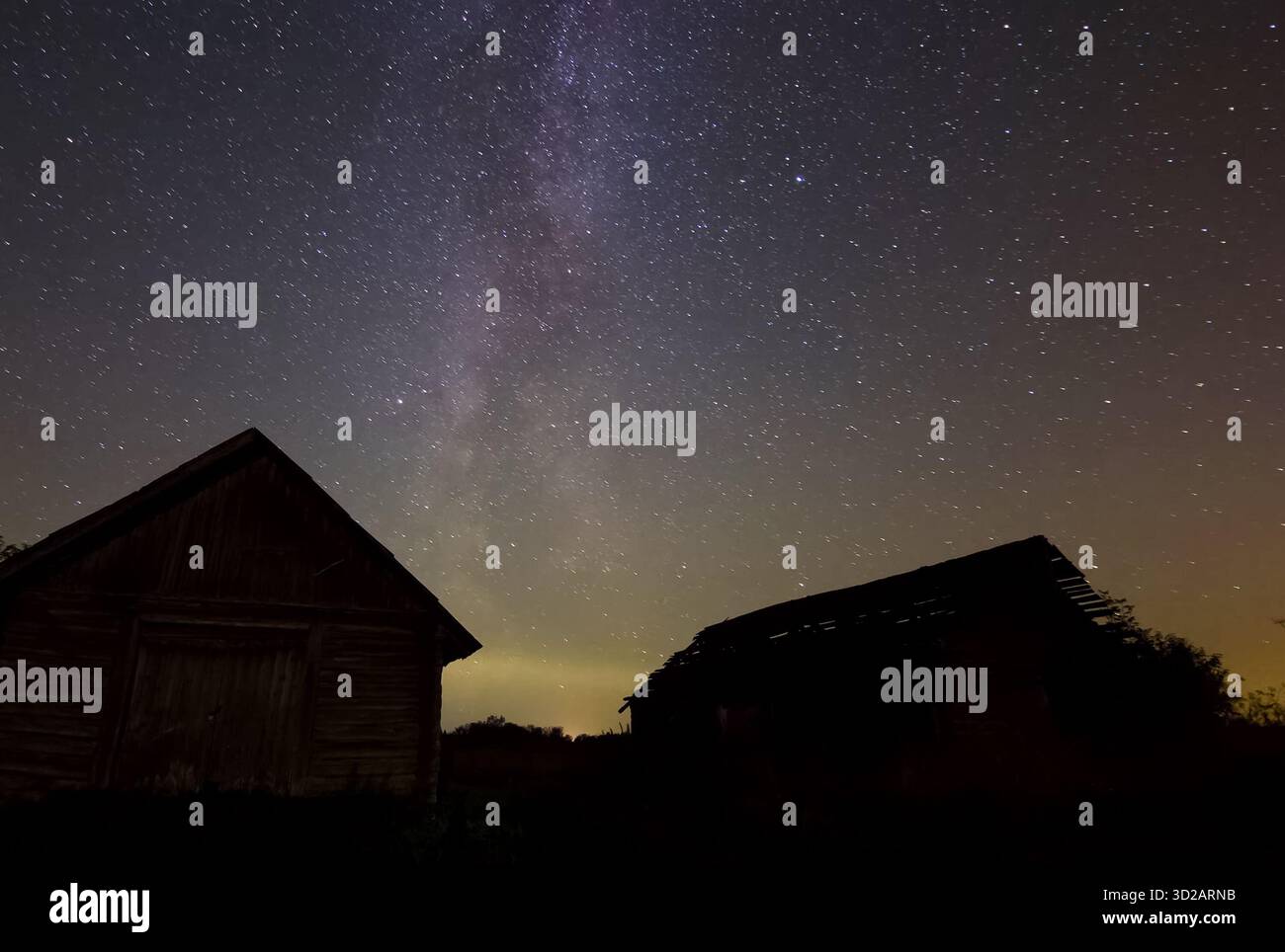 Starry sky background picture of stars in the night sky and the Milky ...