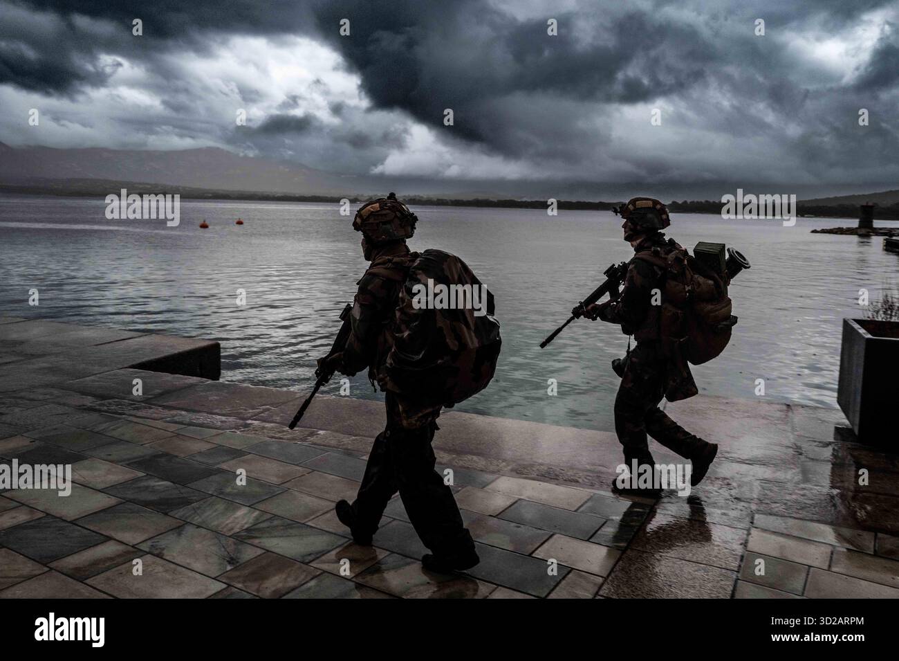 Camp Rafalli Legionnaires of the French 2nd REP, Regiment Foreigner paratroopers ...