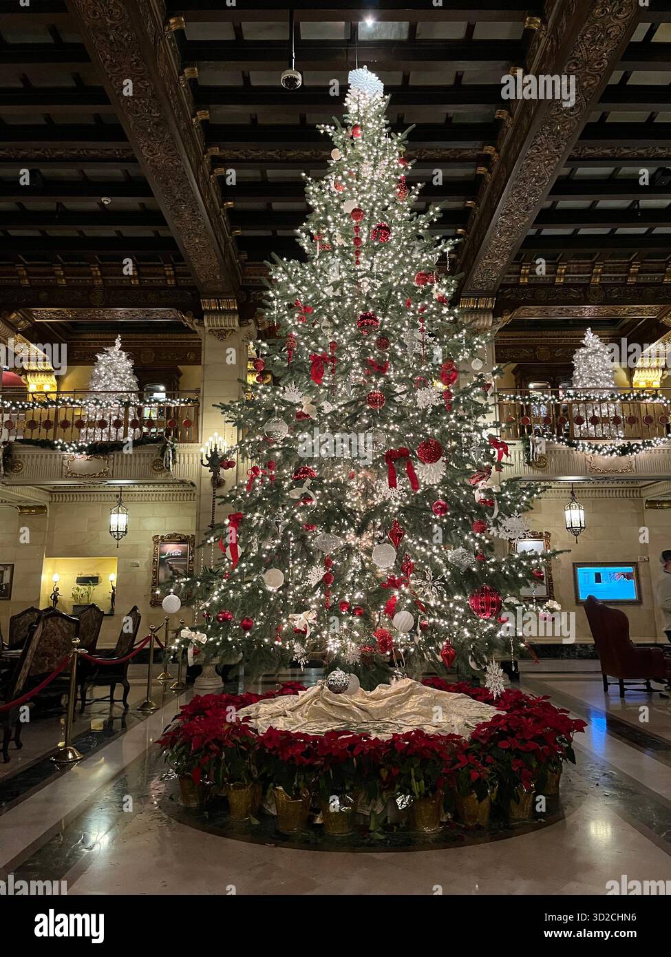 Davenport Hotel Cristmas tree - Smartphone Captured Stock Image