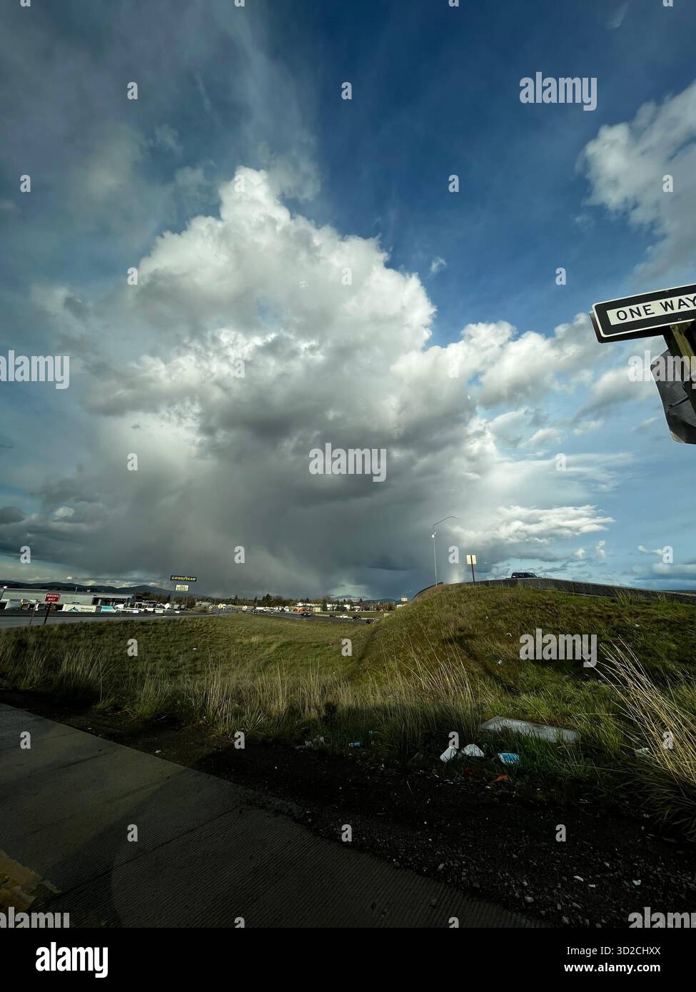 Dramatic Storm Clouds in the Sky - Smartphone Captured Stock Image