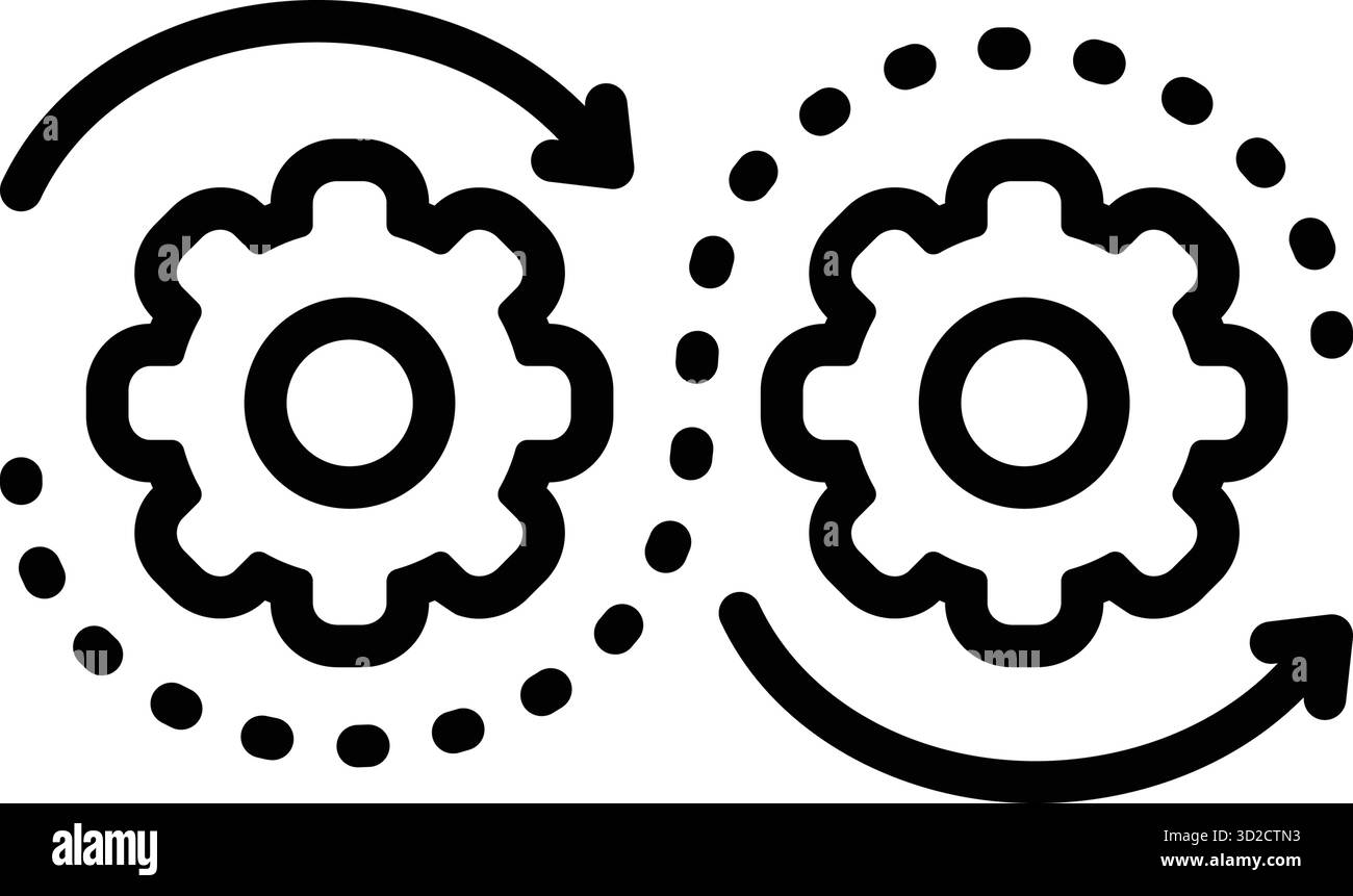 Icon for automation, workflow Stock Vector Image & Art - Alamy