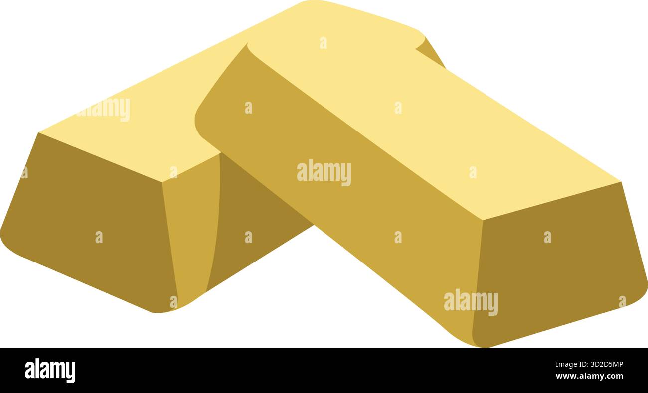 Gold Ingots Vector Illustration Stock Vector Image & Art - Alamy