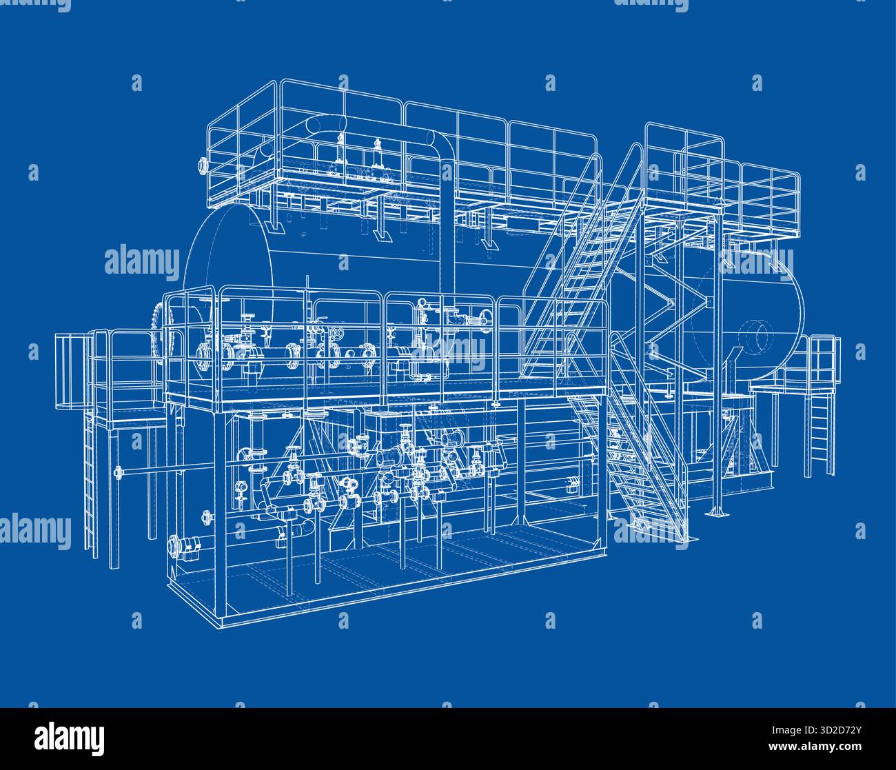 Machinery installation Stock Vector Images - Alamy