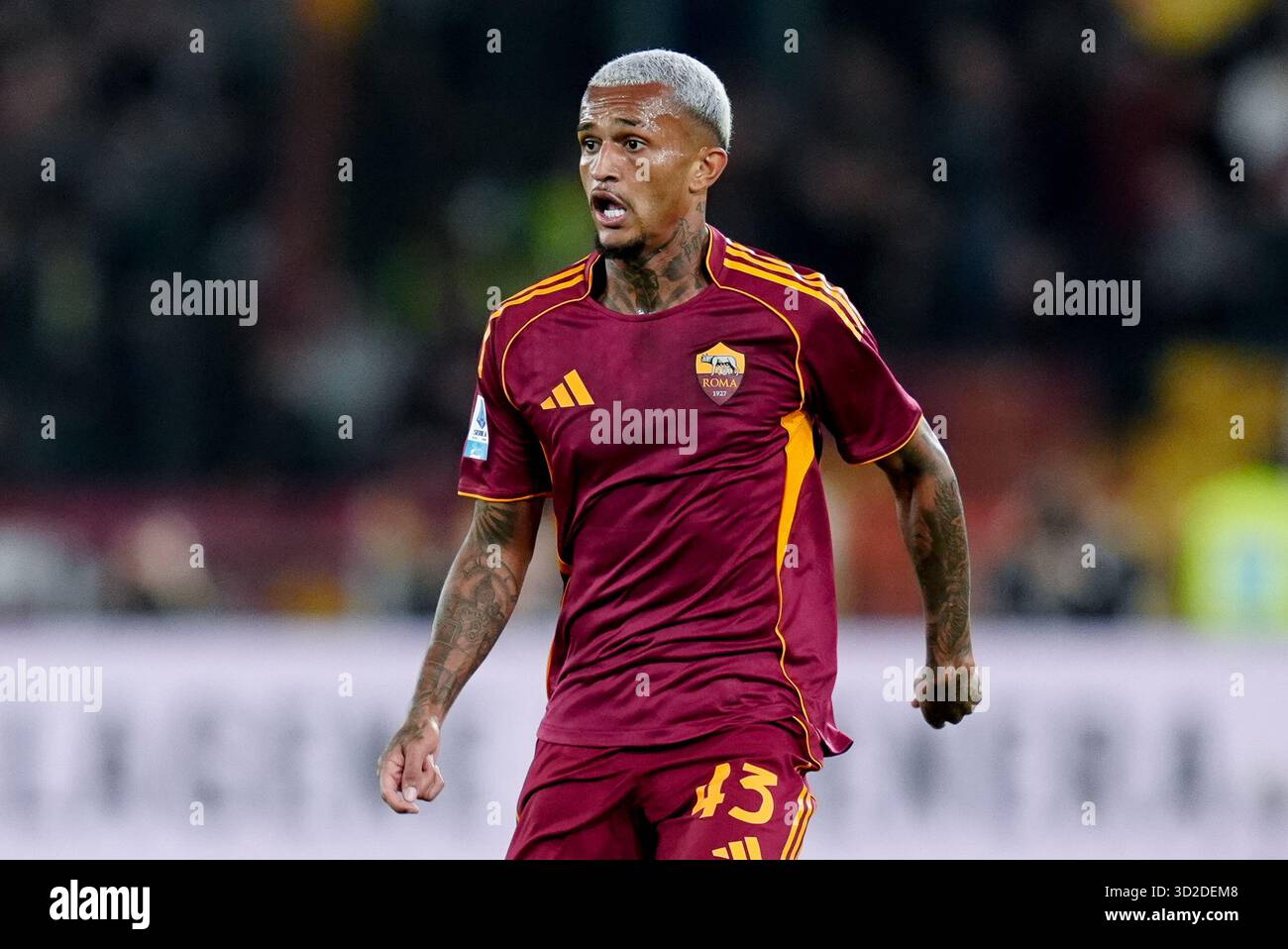 Wesley of AS Roma looks on during the Serie A Enilive match between AS ...