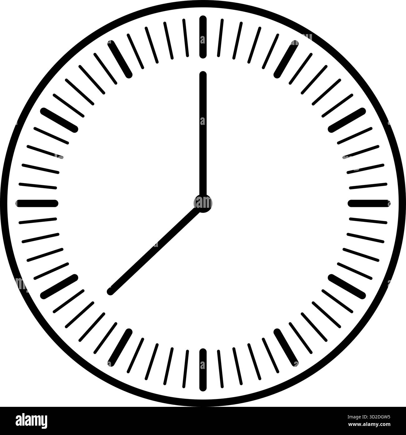 Round time clock vector icon isolated on white background representing ...