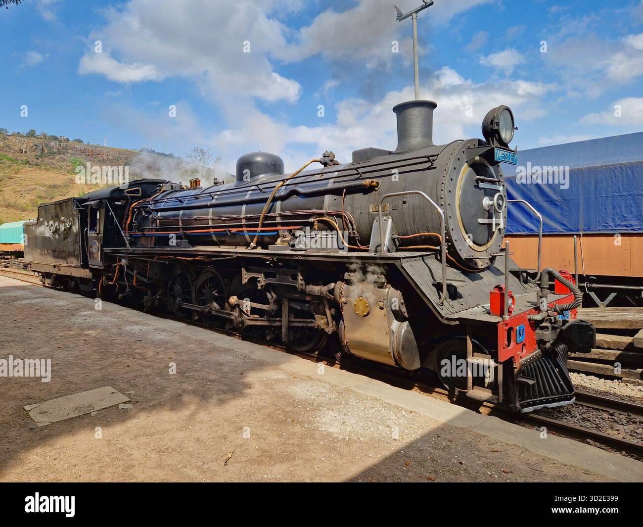 Historic Umgeni Steam Railway (Inchanga Choo Choo) locomotive in South Africa. - Smartphone Captured Stock Image