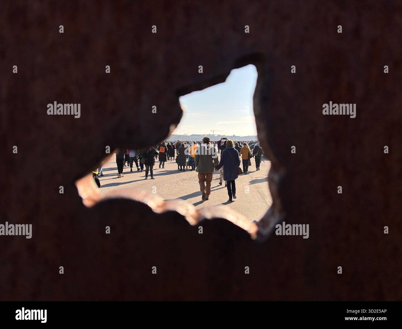 Large-Scale Political Protest Against Extremism in Munich, Germany - Smartphone Captured Stock Image