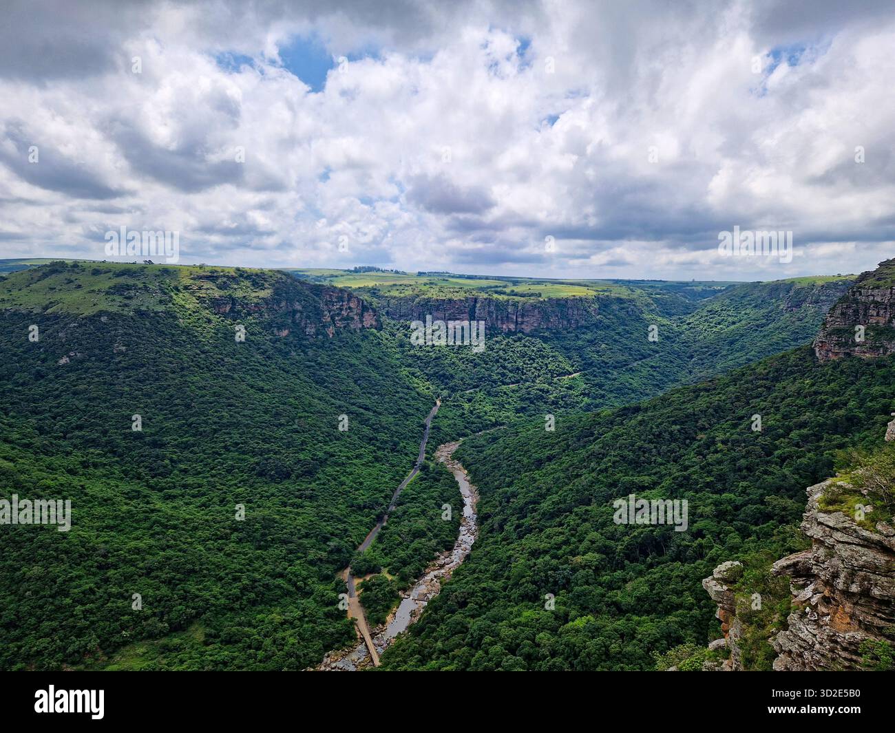 Lush green valley of Oribi Gorge Nature Reserve, South Africa Stock ...