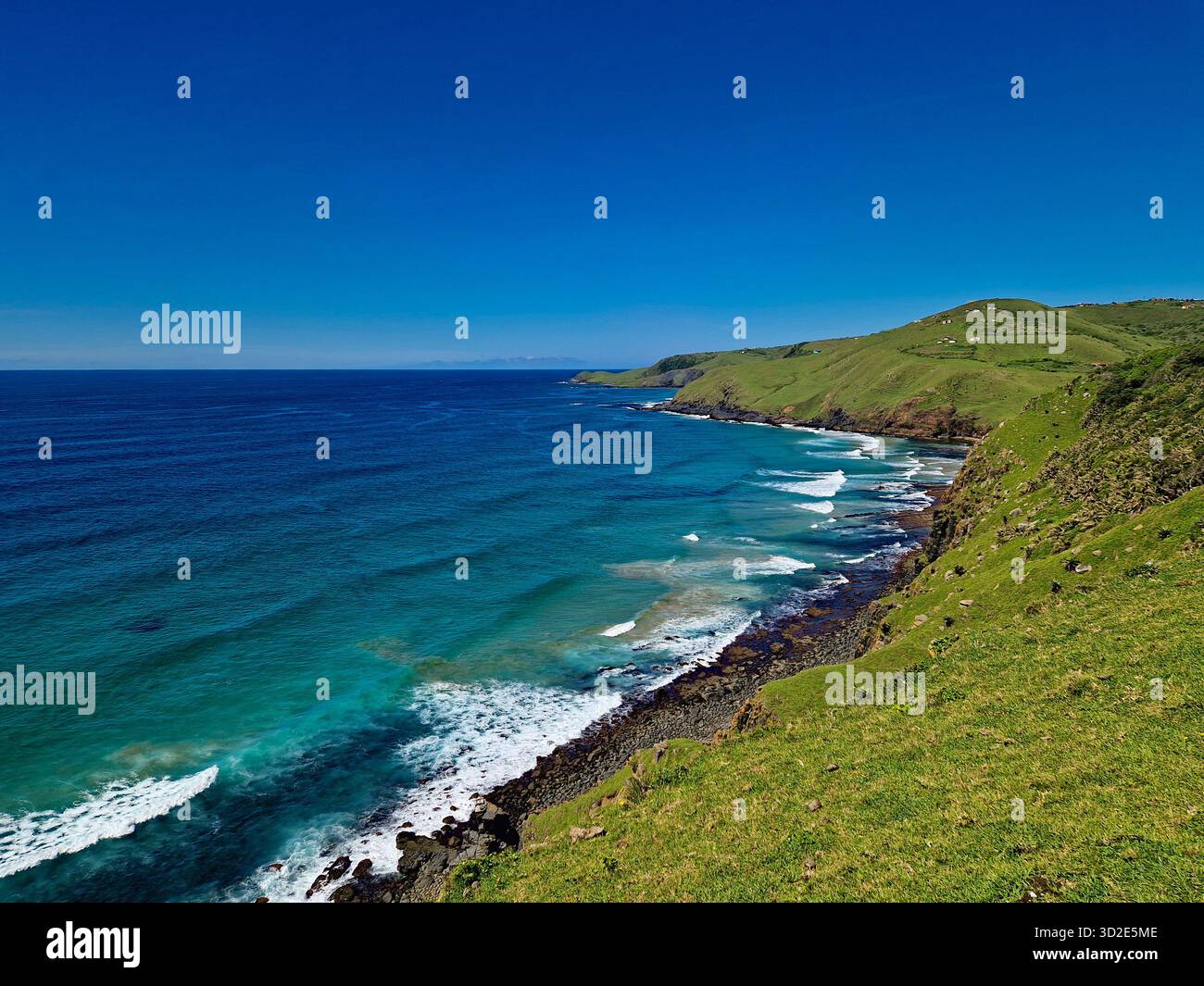 Hiking the rugged coastal trail to Hole in the Wall, Eastern Cape, South Africa. - Smartphone Captured Stock Image