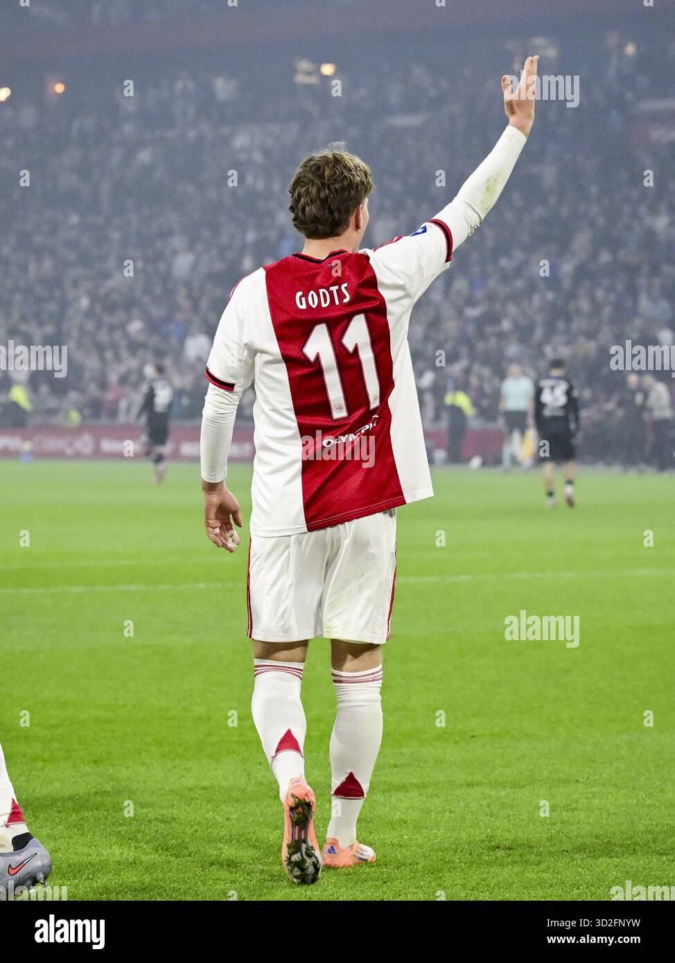 AMSTERDAM Mika Godts Of Ajax Celebrates The 1 0 Goal During The Dutch amsterdam-mika-godts-of-ajax-celebrates-the-1-0-goal-during-the-dutch