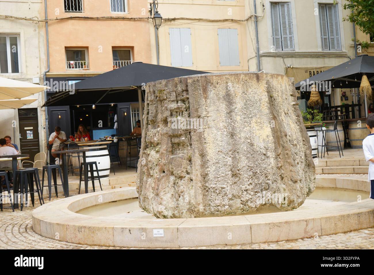 Aix-en-Provence, France - column basement Stock Photo