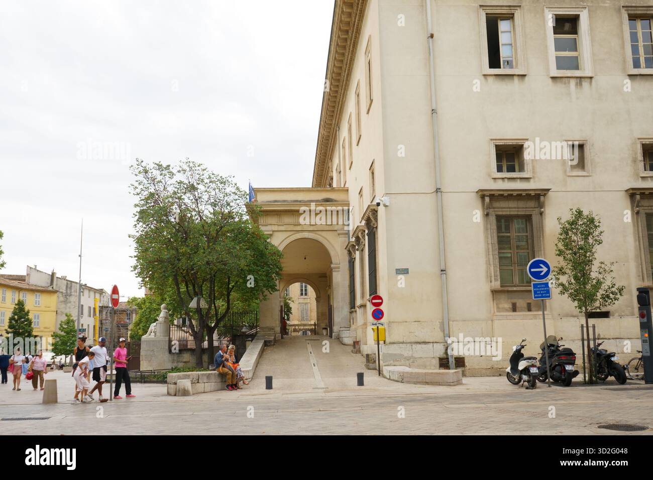 Aix-en-Provence, France - Palais de justice - court Stock Photo