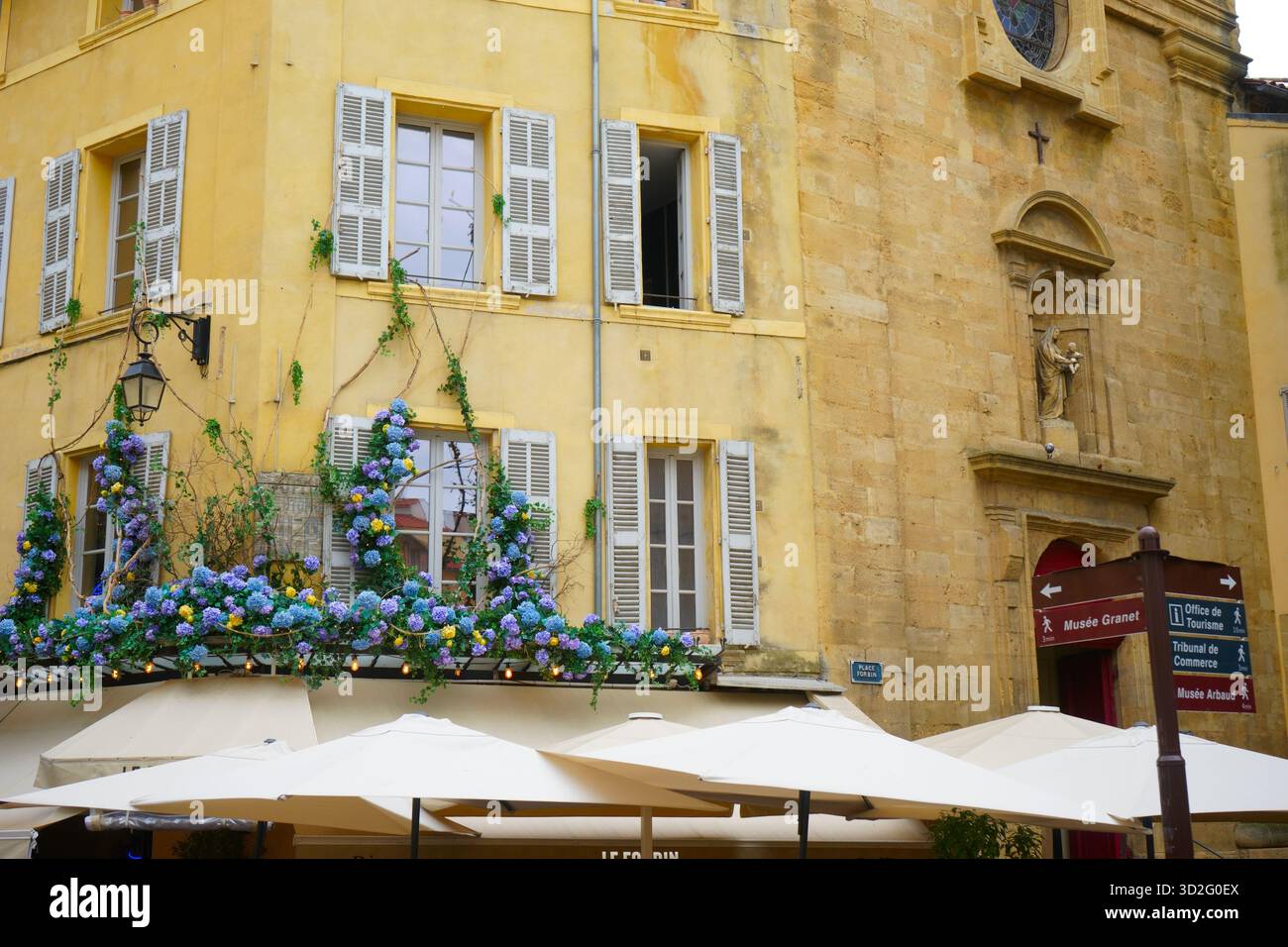 Aix-en-Provence, France - Historic center Stock Photo