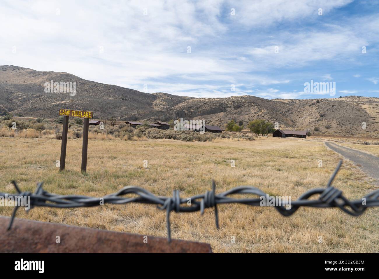 Camp Tule Lake at Tule Lake National Monument, California is closed to visitation on October 22, 2025. National parks and monuments remain partially a Stock Photo
