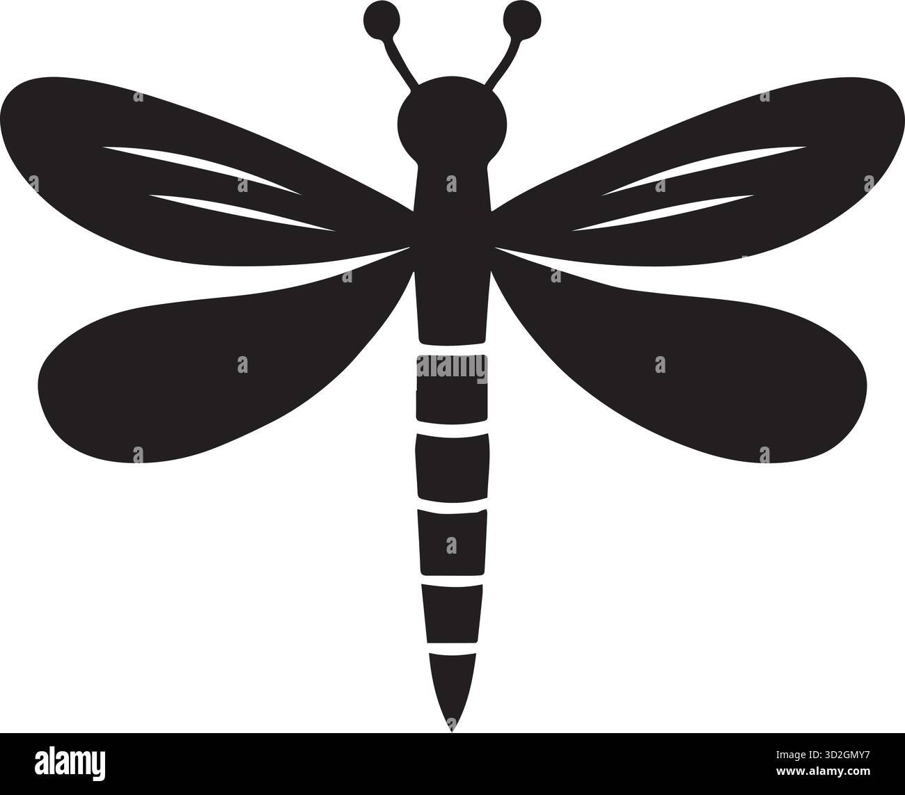 dragonfly vector illustration. Stock Vector
