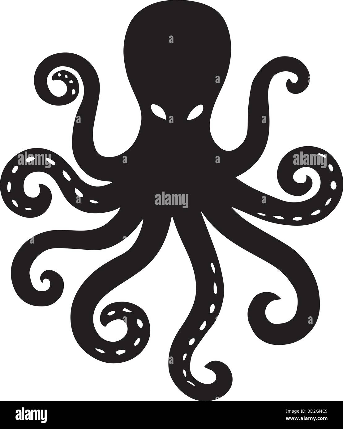 Ocean monster octopus illustration hi-res stock photography and images ...