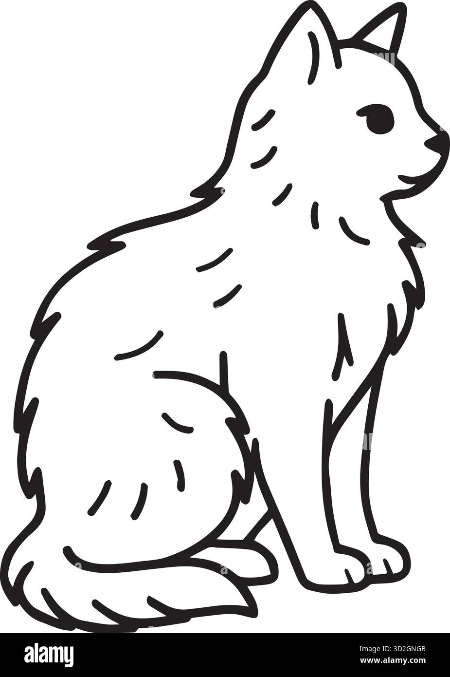 Wolf Silhouette Vector Illustration. Stock Vector