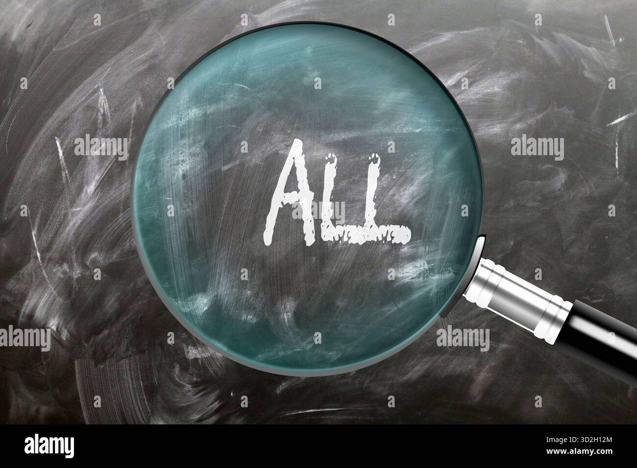 All - learn, study and inspect it. Taking a closer look at all. A ...