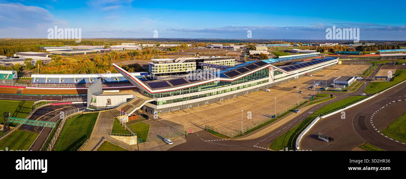 Aerial View Of Silverstone Circuit In Early Morning Light Featuring aerial-view-of-silverstone-circuit-in-early-morning-light-featuring