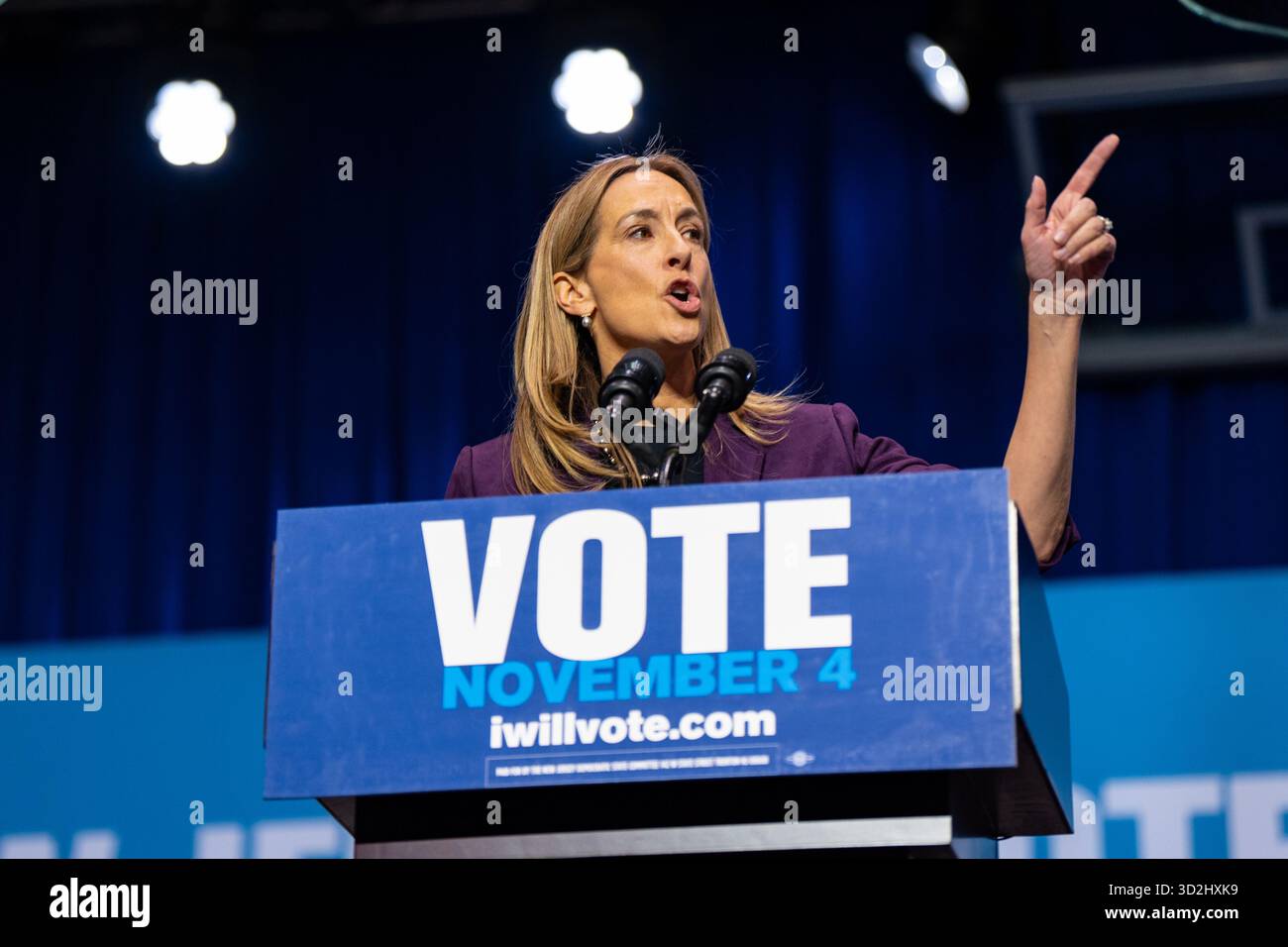New Jersey Democratic gubernatorial candidate Mikie Sherrill speaks at ...