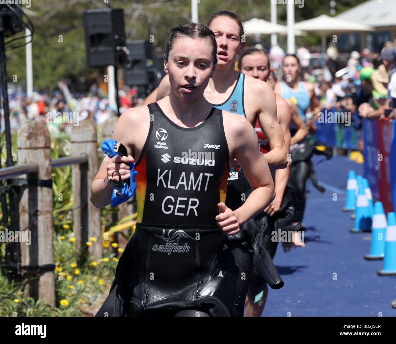 Selina Klamt, of Germany, at the 2025 World Triathlon Championship
