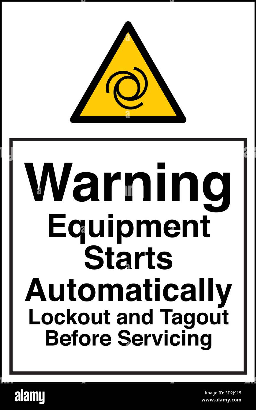 Equipment starts warning Stock Vector Images - Alamy