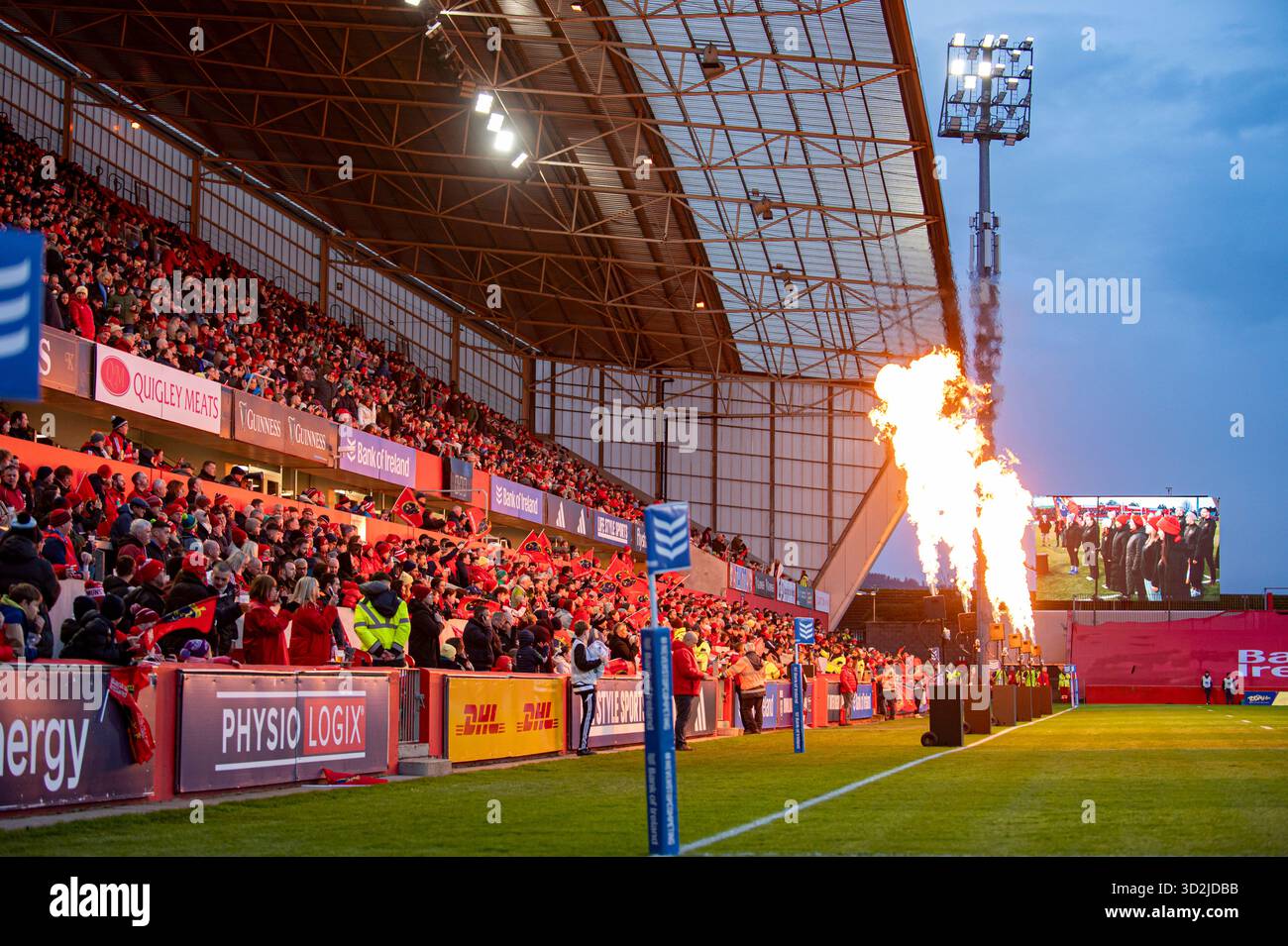 Thomond Rugby Club A general view on Thomond Park during the international friendly rugby ...