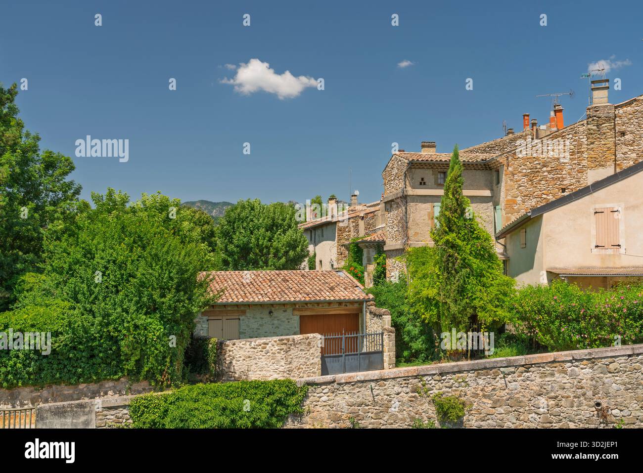 The village of Bordeaux, Provence, Drome, France, Europe. Stock Photo