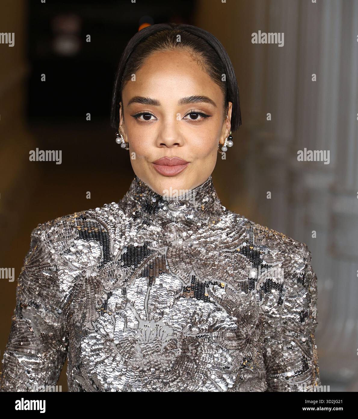 Tessa Thompson arrives at The 2025 LACMA Art+Film Gala held at LACMA in Los Angeles, CA on