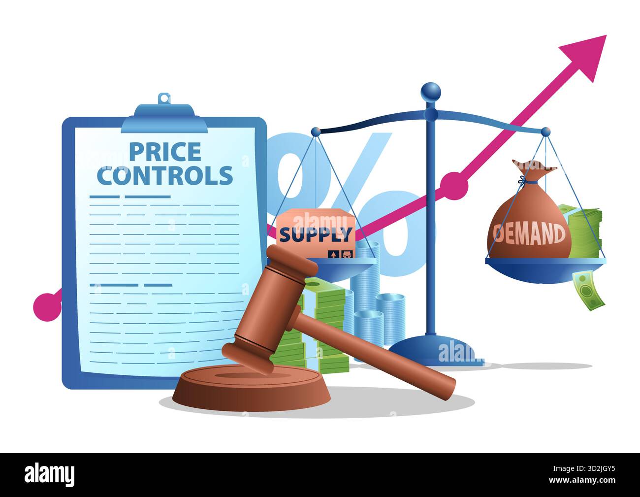 Market equilibrium balance economy Cut Out Stock Images Pictures Alamy