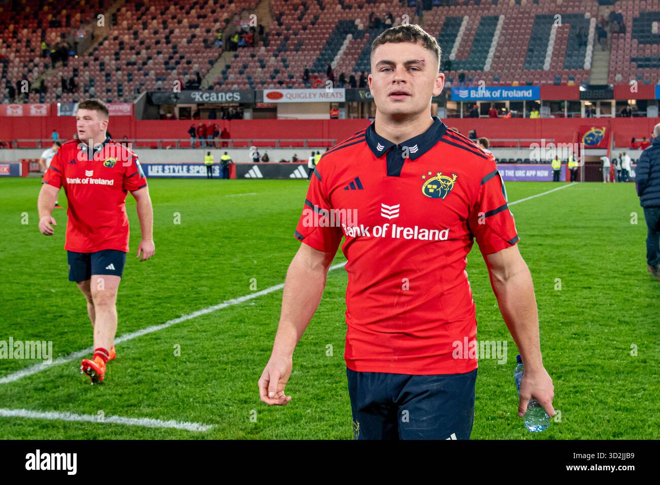 Tony Butler of Munster looks pleased after the international friendly ...