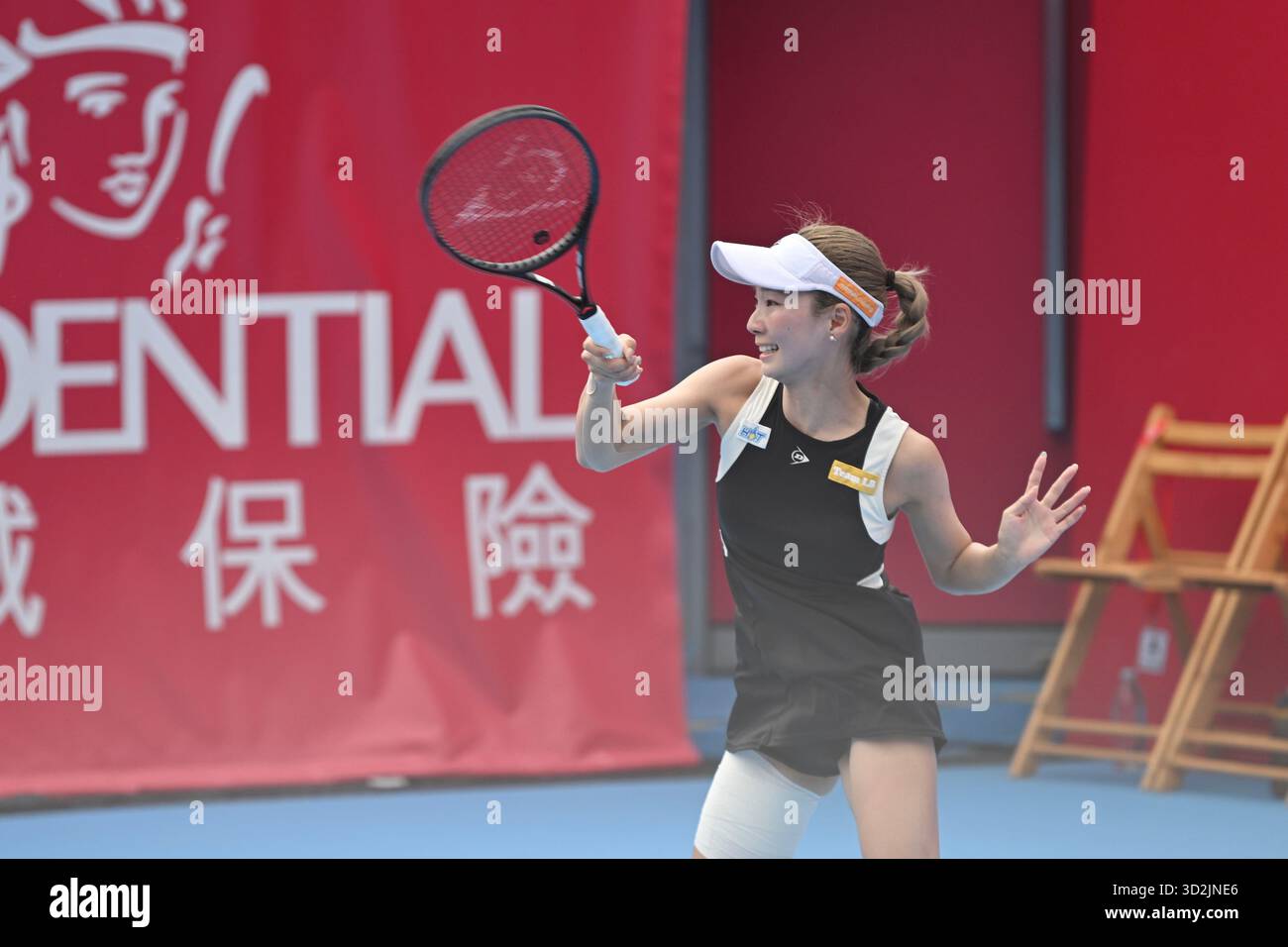Hong Kong, Hong Kong. 02nd Nov, 2025. Japanese tennis player Momoko Kobori during a match at the Hong Kong Tennis Open on November 2, 2025 in Hong Kong. (Photo by Kobe Li/Nexpher Images/Sipa USA) Credit: Sipa USA/Alamy Live News Stock Photo