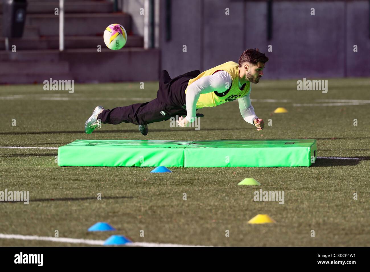 Neder Over Heembeek, Belgium. 02nd Nov, 2025. Belgium's players pictured during a training session of the Black Devils, the Belgian national rugby team, at the Nelson Mandela Stadium in Neder-Over-Heembeek, Brussels, Sunday 02 November 2025. The team is preparing for the qualification games for the World Cup. BELGA PHOTO BRUNO FAHY Credit: Belga News Agency/Alamy Live News Stock Photo