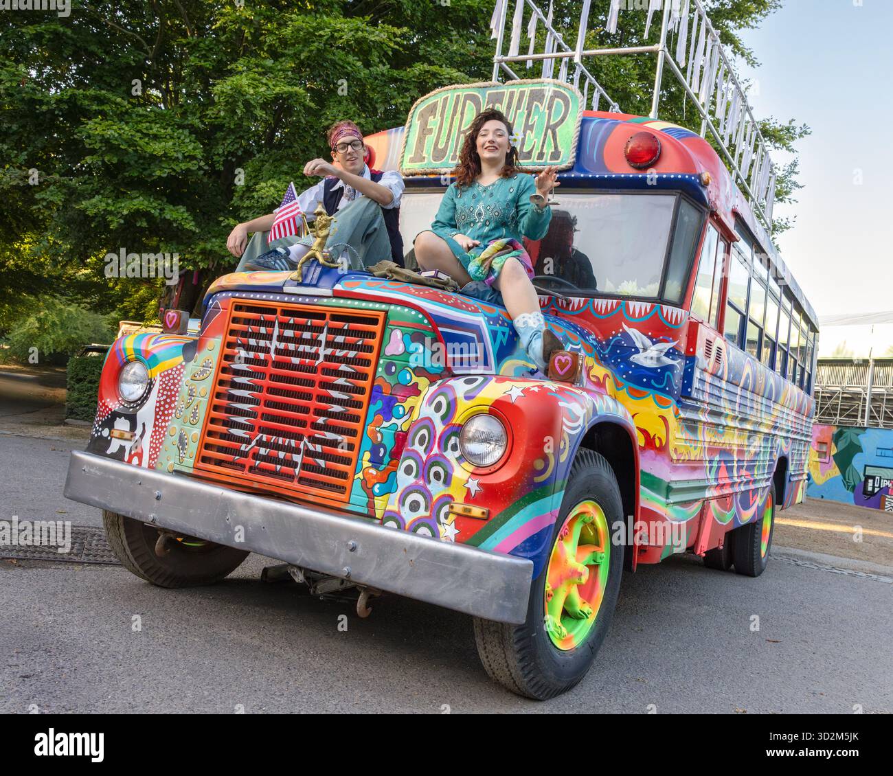 Loadstar Rts Bus A classic American Loadstar school bus on display at 2025 Goodwood ...