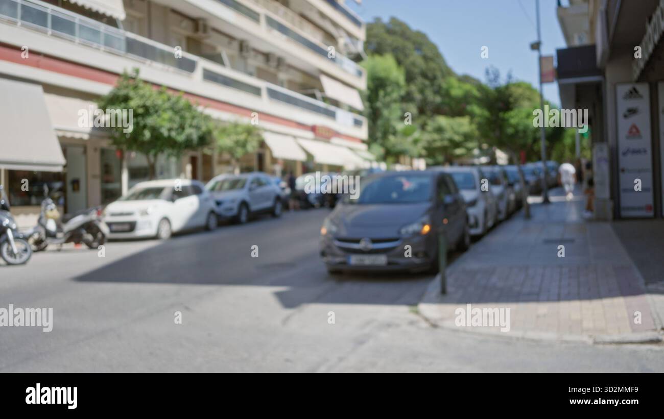 Blurry street parking scene soft hi-res stock photography and images ...