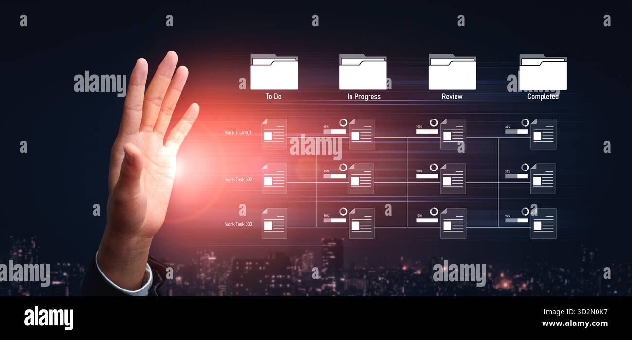 Task workflow system hi-res stock photography and images - Alamy