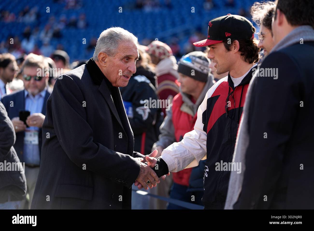 Falcons Owner Atlanta Falcons Owner Arthur Blank greets fans before an NFL football ...