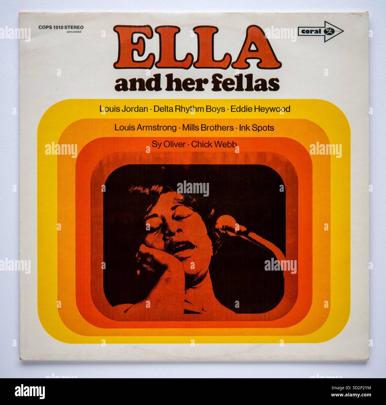 LP cover of Ella and Her Fellas Stock Photo