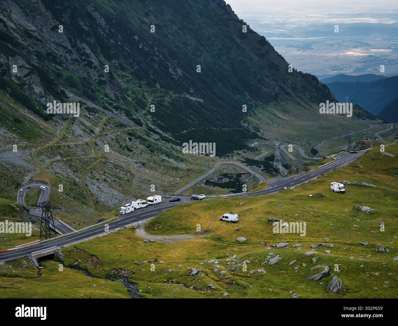 Aerial View Of Transfagarasan Highway In The Carpathian Mountains aerial-view-of-transfagarasan-highway-in-the-carpathian-mountains