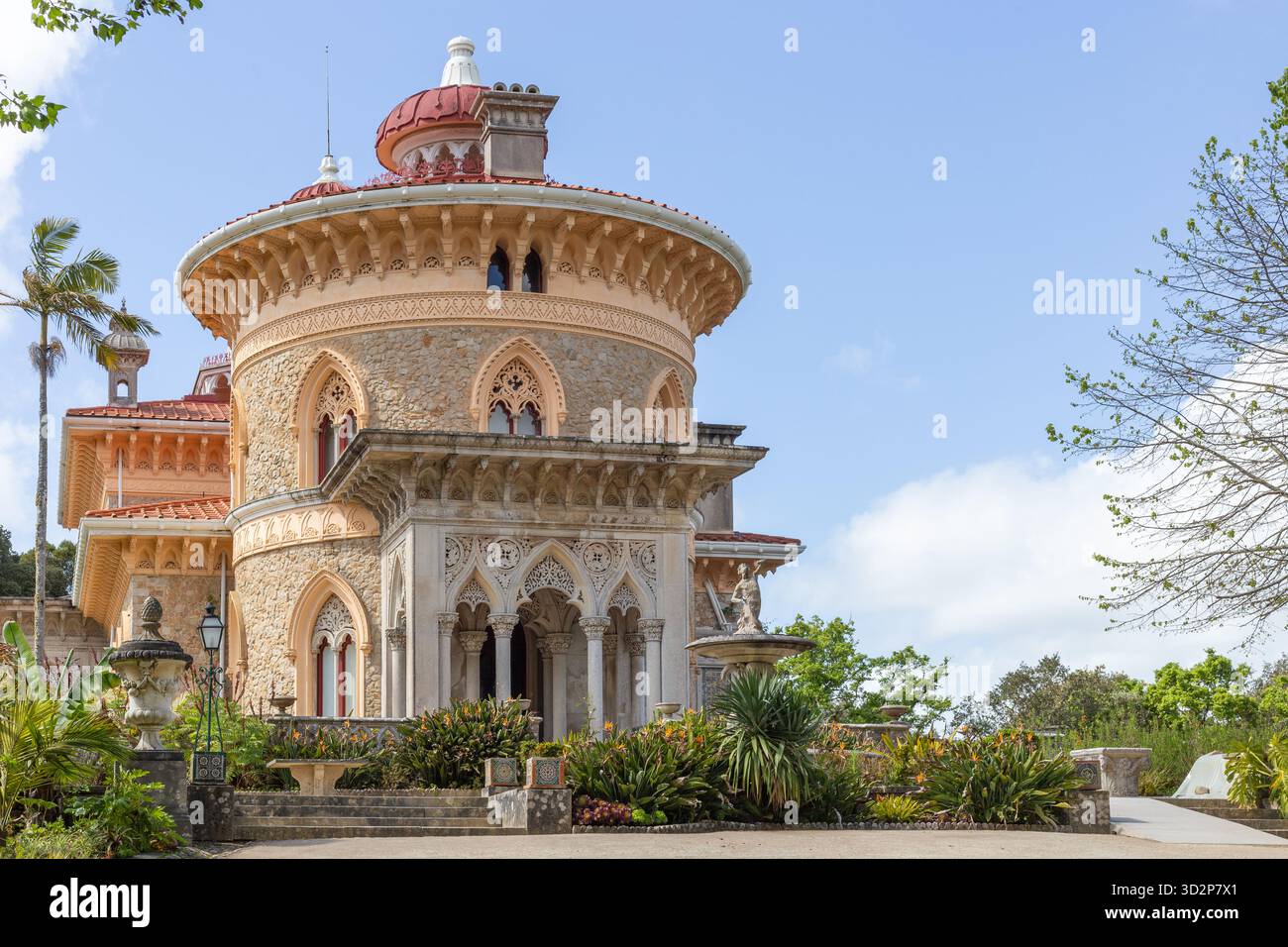 Monserrate Palace Showing Its Romanticism Architecture And Park In monserrate-palace-showing-its-romanticism-architecture-and-park-in
