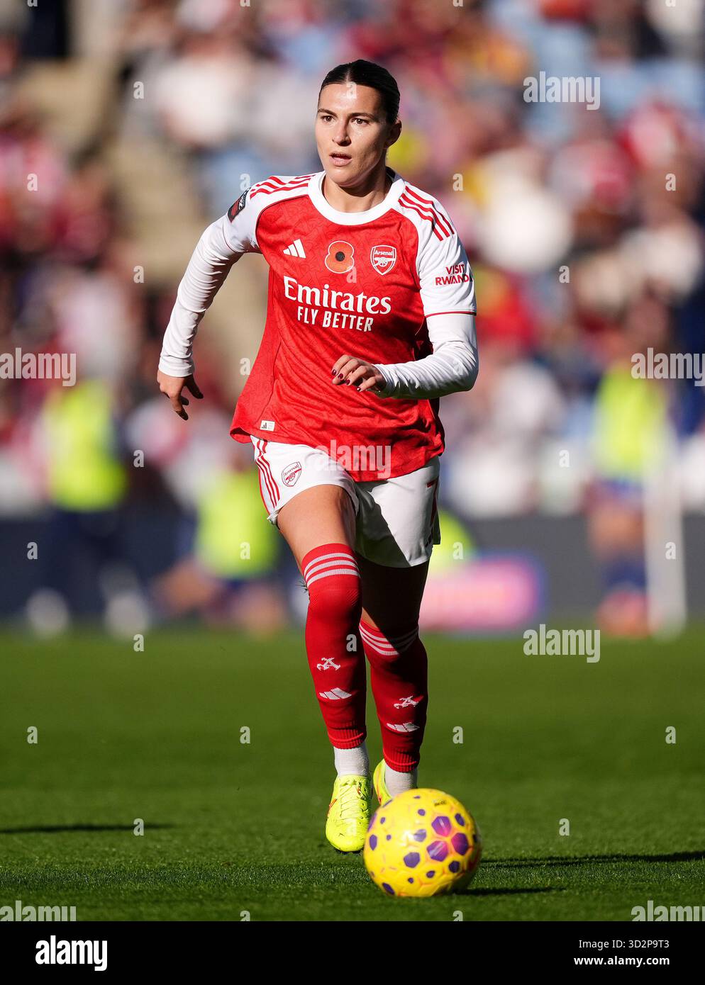 Arsenal's Steph Catley during the Barclays Women's Super League match ...