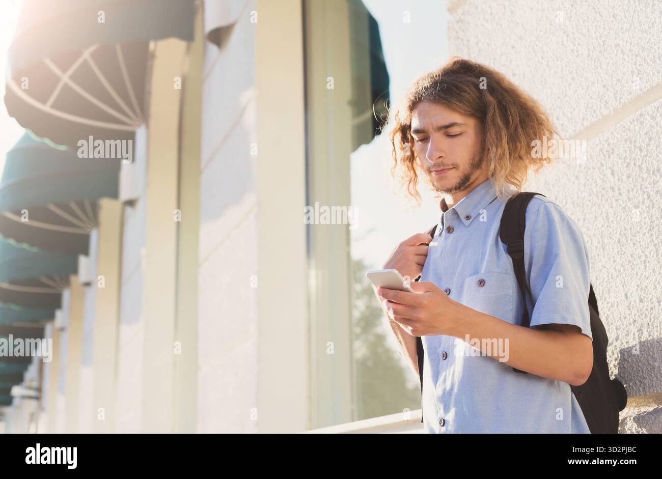 Gadget addiction, global communications concept Stock Photo